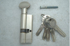 Циліндр KALE 164ASM 26*10*40 76mm нікель 5 ключів з ворот