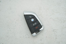 Корпус пульта BMW ПТ 3 кнопки (+паніка, Парус Чорний)