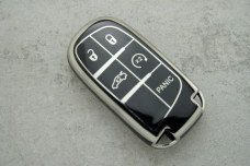 Чохол JEEP Cherokee Dodge Chrysler чорний срібло поліуретан
