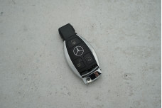 Корпус пульта Mercedes HU64 3 кнопки (хром, із вставкою та лезом)