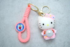 Брелок Hello Kitty світящий + ремінець рожевий