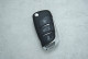 Корпус пульта Peugeot Citroen HU83 3 кнопки (хром)
