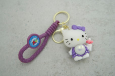Брелок Hello Kitty фіолетовий світящий+ремінець