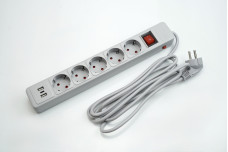 Фільтр Мережевий Electro House 2USB A + 1USB C, 3м 5гнізд, чорний