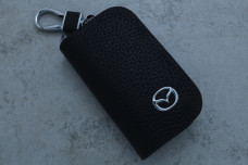 Ключниця-чохол Mazda шкіра чорна