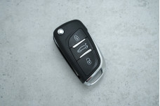 Корпус пульта Peugeot VA2 3 кнопки (з тримачем батарейки)