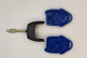 Корпус ключа Ford FO21 3 кнопки (синій, під аккум.)