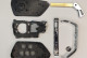 Корпус ключа Seat HU162T 4 кнопки + паніка