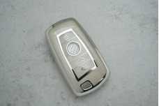 Чохол BMW срібло поліуретан + diamonds