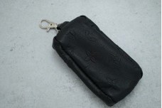 Ключниця OS.9 карабін шкіра чорна (Louis Vuitton)