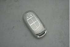 Чохол JEEP / Chrysler / Dodge / Fiat срібло поліуретан + diamonds