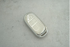 Чохол JEEP / Chrysler / Dodge / Fiat срібло поліуретан + diamonds