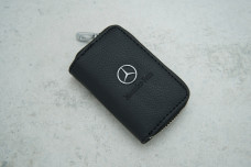 Автоключниця Mercedes чорна еко-шкіра