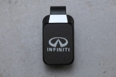 Тримач для окулярів Infiniti шкіра текстура сірий
