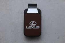 Тримач для окулярів Lexus шкіра текстура коричневий