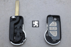 Корпус пульта Peugeot HU83 3 кнопки n2