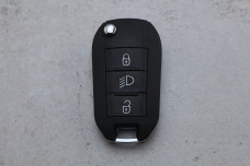 Корпус пульта Peugeot HU83 3 кнопки (світло) (лого тип 2)