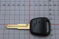 Корпус ключа Toyota TOY41R 1 кнопка з торца (під чіп)