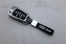 Чохол Audi метал + силікон чорний