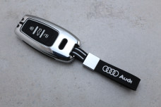 Чохол Audi метал + силікон чорний