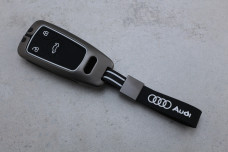 Чохол Audi графіт метал + силікон чорний