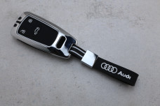 Чохол Audi метал + силікон чорний