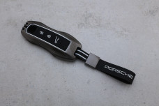 Чохол Porsche графіт метал + силікон чорний