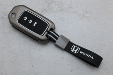 Чохол Honda графіт метал + силікон чорний