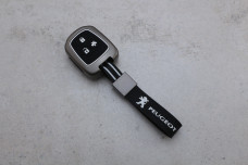 Чохол Peugeot графіт метал + силікон чорний