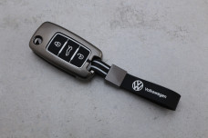 Чохол VW графіт метал + силікон чорний