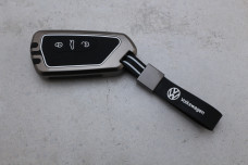 Чохол VW графіт метал + силікон чорний