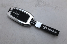 Чохол Toyota метал + силікон чорний