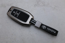 Чохол Toyota графіт метал + силікон чорний