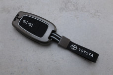 Чохол Toyota графіт метал + силікон чорний