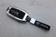 Чохол Toyota метал + силікон чорний