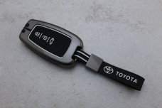 Чохол Toyota графіт метал + силікон чорний