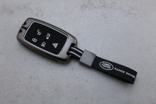 Чохол Land Rover графіт метал + силікон чорний