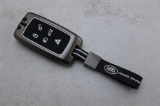 Чохол Land Rover графіт метал + силікон чорний