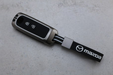 Чохол Mazda графіт метал + силікон чорний