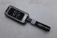 Чохол Chery графіт метал + силікон чорний
