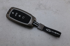 Чохол Chery графіт метал + силікон чорний