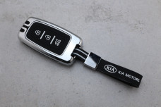 Чохол KIA метал + силікон чорний