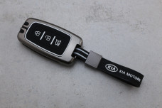 Чохол KIA графіт метал + силікон чорний