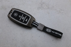 Чохол KIA графіт метал + силікон чорний