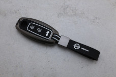 Чохол Nissan графіт метал + силікон чорний