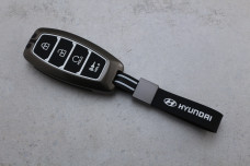Чохол Hyundai графіт метал + чорний силікон