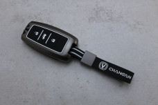 Чохол Changan графіт метал + силікон чорний