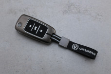 Чохол Changan графіт метал + силікон чорний