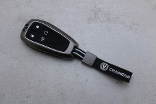 Чохол Changan графіт метал + силікон чорний