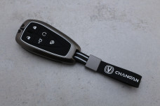 Чохол Changan графіт метал + силікон чорний